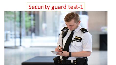 is the security guard test hard|security guard test locations.